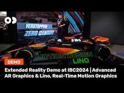 Extended Reality Demo at IBC2024 | Advanced AR Graphics & Lino, Real-Time Motion Graphics Platform