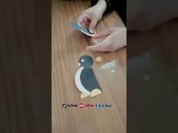 Membuat penguin dsri kertas hvs warna #diy #tutorialkerajinan #kerajian #kerajinan #origami #fyp