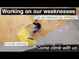 Climbing training - Working on our Weaknesses - Climbing at the Sheffield Hangar