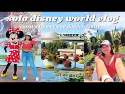 disney world vlog!!! || solo park day @ epcot's flower and garden festival