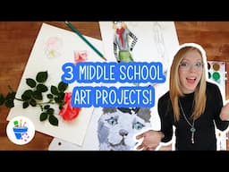 Art Projects for Middle School Students | 3 Drawing Ideas!