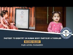 FASTEST TO IDENTIFY 25 HUMAN BODY PARTS BY A TODDLER