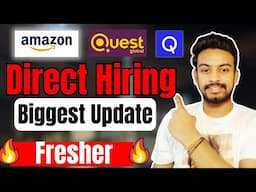 Amazon, Ericsson, Qualcomm Biggest Hiring | OFF Campus Drive For 2025, 2024, 2023 Batch |Fresher Job