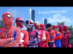 WTH ?? Spider-Man & Many RED Superheroes In 1 House ? || Who is The Strongest ???