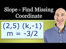 Slope - Find the Missing Coordinate