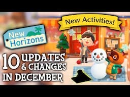 10 UPDATES & CHANGES in December 2024 (New Activities) - Animal Crossing New Horizons