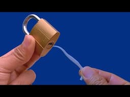 Open any lock easily if you know this secret