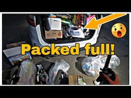 DUMPSTER DIVING - WE STUFFED THE TRUNK FULL OF FREE STUFF!