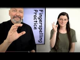 Fingerspelling Practice: 50 words (Speed: Advanced) With signed answers (or turn on the captions).