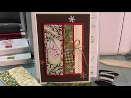 Greetings of the Season Accordion Card Tutorial by Stampin’ Up! - Season of Green & Gold DSP