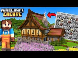 I Built A BUILDING BLOCK Factory In Minecraft Create Mod!