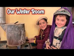 How We Prepare Our Winter Room | Set Wood Burning Stove