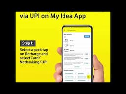 Recharge with UPI via My Idea App