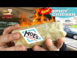 Moe's Southwest Grill ⭐NEW! Spicy Chicken Burrito⭐ Food Review!!!