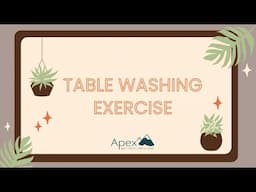 Shoulder Exercise - Table Washing