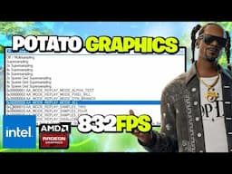 Finally Got Potato Graphics in Fortnite Chapter 2 Remix – New Method for AMD & Intel Users!