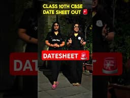 ALERT🚨 CBSE Class 10th DATE SHEET OUT😳🚨 #physicswallah #shorts #cbseboard #pw