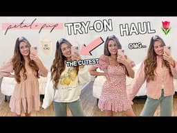 HUGE *cute & girly* try-on clothing haul! ft. Petal & Pup