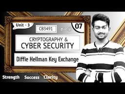 Diffie Hellman key exchange Algorithm in Tamil | Cryptography and Cyber Security in Tamil | CB3491