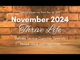 November 2024 Thrive Life Delivery Service Specials Preview