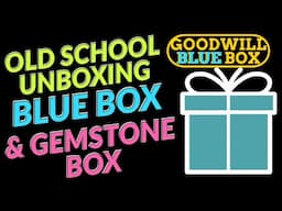 OLD SCHOOL GOODWILL BLUE BOX JEWELRY and GEMSTONE JEWELRY UNBOXING | 2 BOXES | Thredup Resell