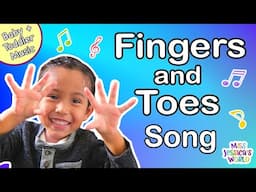 Fingers and Toes Song | Baby and Toddler Music with Motions | Interactive | Miss Jessica's World