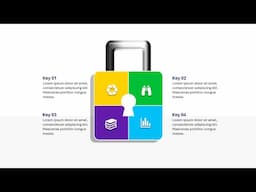 Create 4 Step Padlock Infographic Slide in PowerPoint