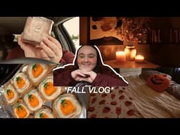 FALL VLOG 🍁 storytime + skin care, bedroom decor shopping and baking pumpkin chocolate chip cookies