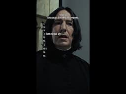 Snape's sassiest moments #HarryPotter #SeverusSnape