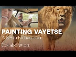 Painting a Lion with the Kevin Richardson Foundation