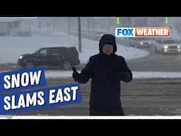 Heavy, Wet Snow Impacts Parts Of New York, Pennsylvania