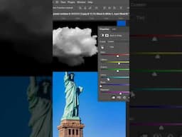 Remove Cloud Black Background Photo Editing Photoshop Tutorial Shorts