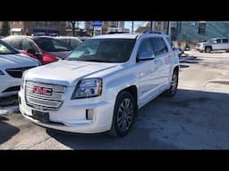 Pre Owned  2017 GMC Terrain AWD Denali Sunroof Heated Front Seats White Oshawa ON Stock 190671A