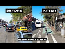 Stunning Before/Afters of 3 New NYC Bike Projects: Bedford Ave, Queens Blvd & 1st Ave/UN Tunnel