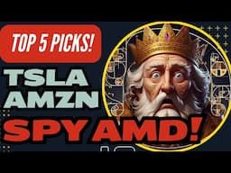 TOP 5 BUY & SHORT NOW!   Technical Analysis Stock Market TSLA NVDA AMZN SP500 AMD Options Futures