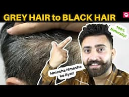 GREY HAIR ka Permanent SOLUTION😲😲 | White Hair to Black Hair | @QualityMantra