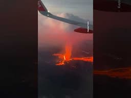 #Iceland #volcano eruption captured from plane