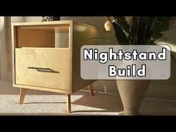 Building a Nightstand From Plywood | Woodworking Furniture Build