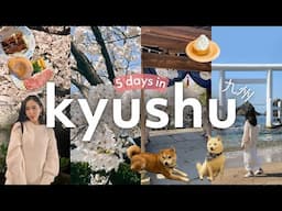 KYUSHU, JAPAN (Fukuoka, Oita & Kumamoto) 🇯🇵 5-Day Travel Vlog | 🌸 Cherry Blossoms + Places to Visit!