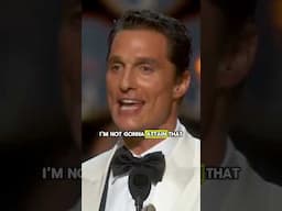 Matthew McConaughey’s speach after winning the oscar for best actor in 2014