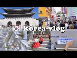 wanderlust in korea vlog 🇰🇷 hanbok rental, skincare haul, The Plaza Hotel Seoul, shopping & cvs