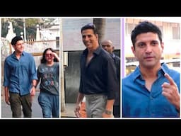 Akshay Kumar, Farhan & Zoya Aktar CAST Their Votes | Maharashtra Elections 2024