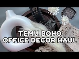 TEMU BOHO DECOR | FOR OFFICE #temu #temufinds #boho