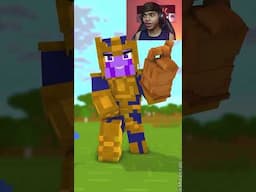 Minecraft Thanos with Infinity Gauntlet ⌚⚡| #shorts