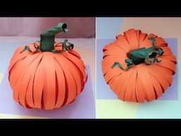 DIY Paper Pumpkin | Easy Crafts for Halloween | Handmade room decor for Halloween