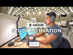 8-HOUR STUDY WITH ME till 3AM at the LIBRARY📚 | 50/10 Productive Pomodoro Session [Background Noise]