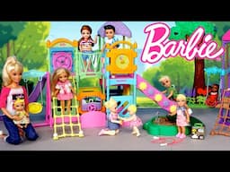 Barbie & Ken Family Toddler Dolls Playground Fun & Pool Party