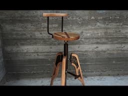 Making a custom wood & steel Bar stool