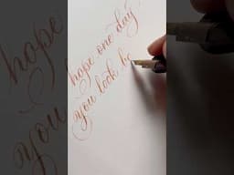 Calligraphy with pointed pen @ferriswheelpress3796 #ferriswheelpress #mostmagicalink