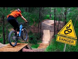 I built a mountain bike trail in a creek full of leeches!